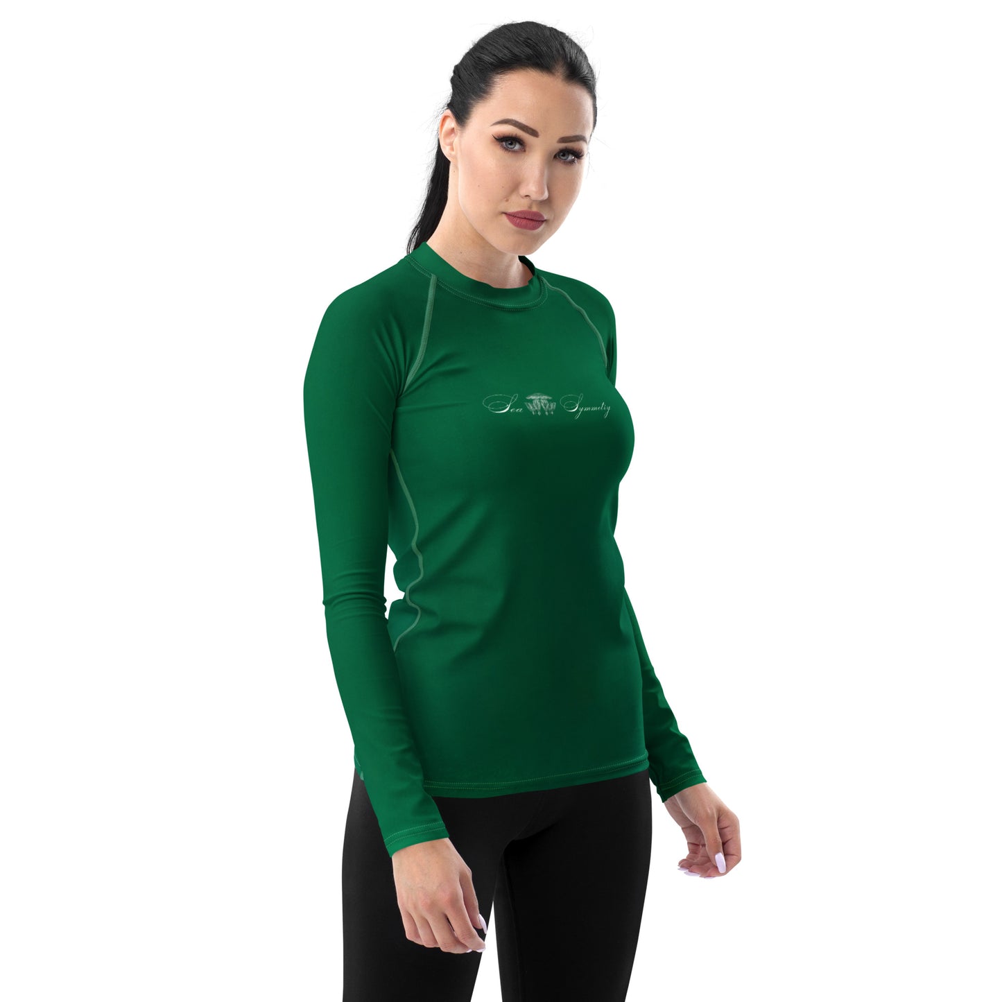 Jewel Sea Symmetry Women's Rash Guard Sun Shirt