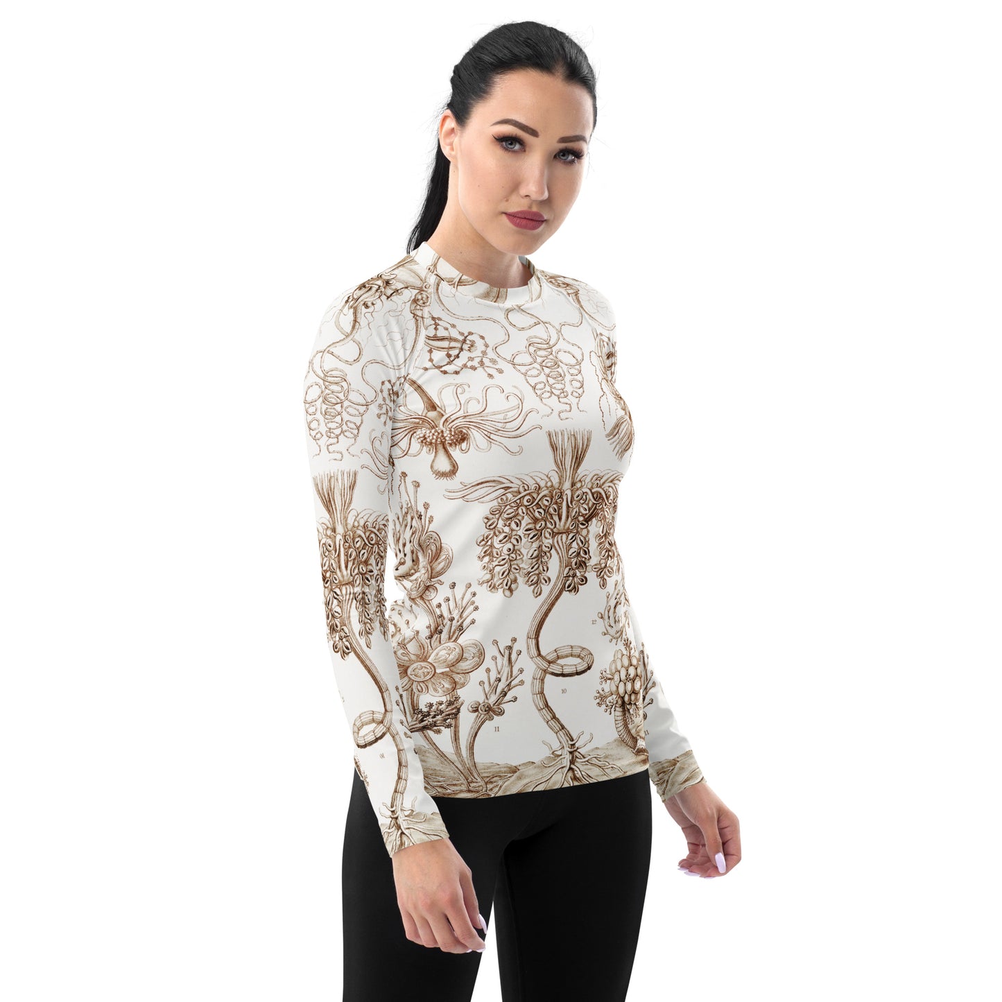 Sand Flowers - Women's Rash Guard Sun Shirt